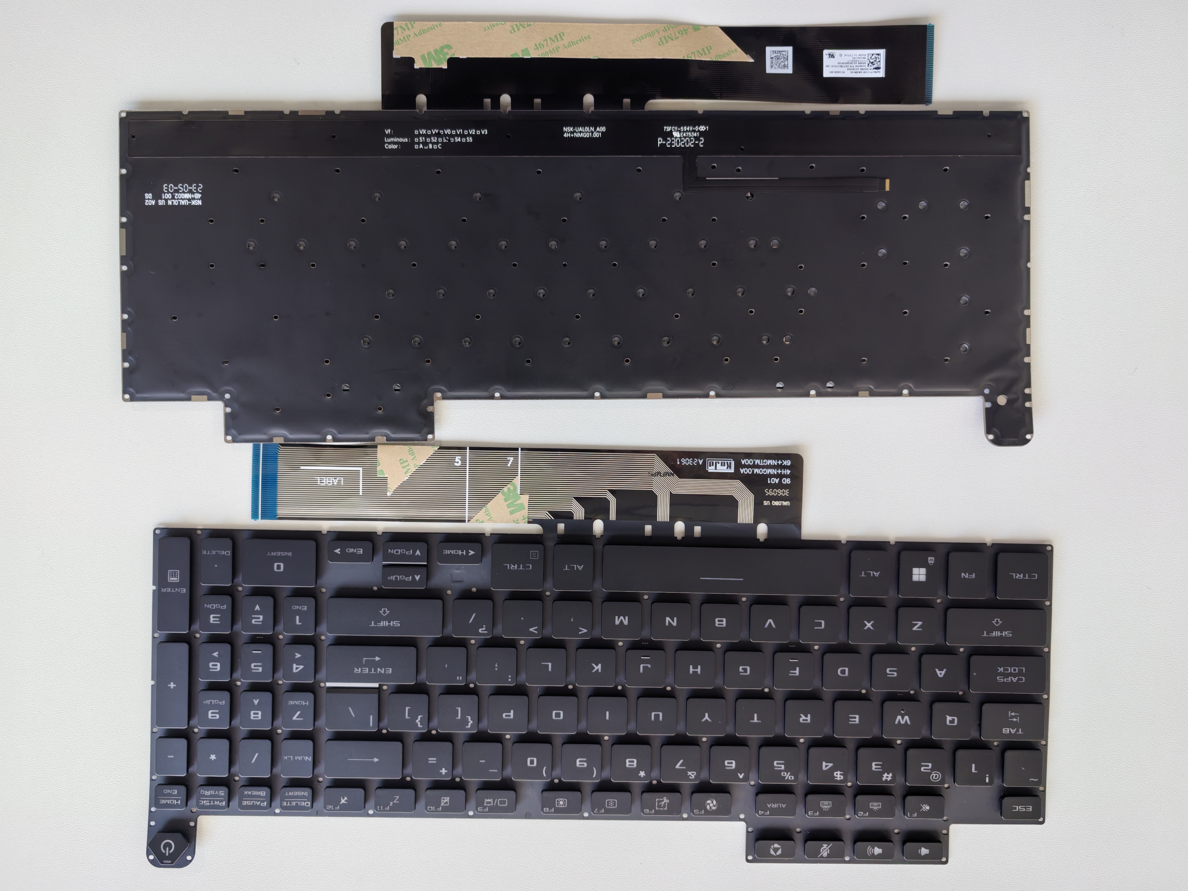 Picture of New Replacement Laptop Keyboard For ASUS FA617/FX607/FX617 BLACK Backlit US Layout
